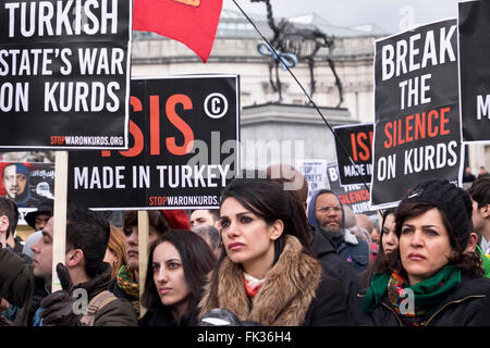 Kurden bitten die Regierung des Vereinigten Königreichs zu brechen ihre Stille und Stop Unterstützung türkischer Staat War auf Kurden & Ende Massenmord der kurdischen Stockfoto