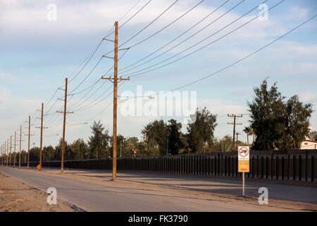 USA Mexiko Grenzzaun, Kalifornien USA Stockfoto
