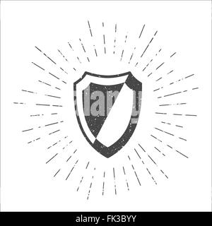 Monochrome Hipster Grunge Vintage label Stock Vektor