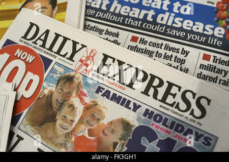 Britische Zeitungen. Bild: Scott Bairstow/Alamy Stockfoto