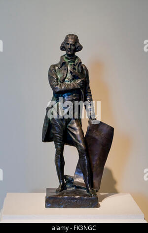 Thomas Jefferson von Pierre-Jean David D'Angers, 1892, Bronze Stockfoto