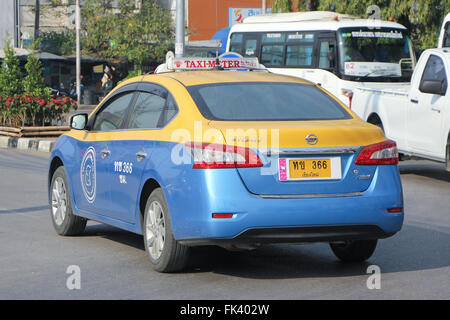 Chiang Mai, THAILAND-13. Februar 2016: City Taxi Chiangmai, Service in der Stadt. Foto am Busbahnhof neue Chiangmai, Thailand. Stockfoto