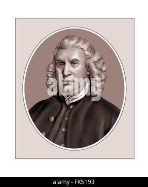 Samuel Johnson, Kritiker, Schriftsteller, Lexikograph, Portrait Stockfoto