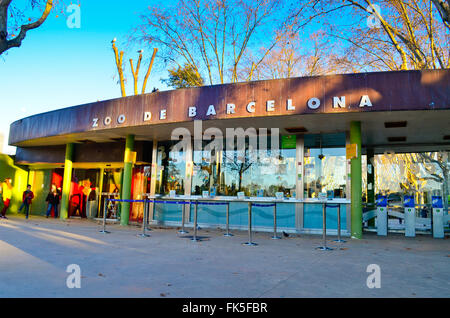 Zoo. Barcelona, Katalonien, Spanien. Stockfoto