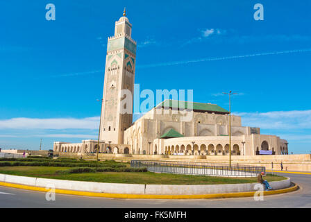 Moschee Hassan II in Casablanca, Marokko, Nordafrika Stockfoto