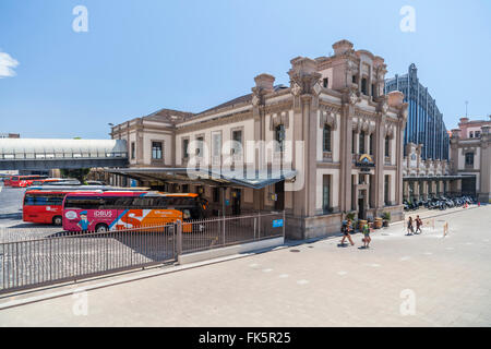 Estacio del Nord, Barcelona. Stockfoto