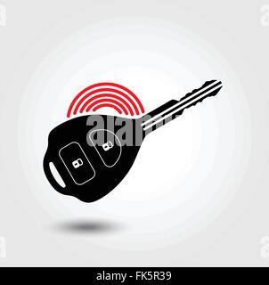 Auto Fernbedienung Schlüssel-Symbol. Vektor-illustration Stock Vektor