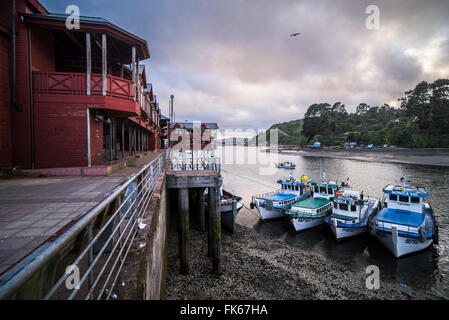 Angelmo Fischmarkt, Puerto Montt, Chile, Südamerika Stockfoto