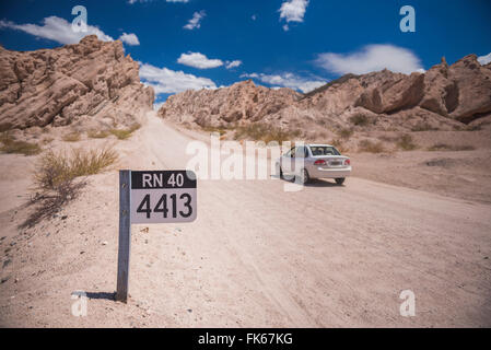 Quebrada de Las Flechas, in der Nähe von Cachi, Provinz Salta, Nord-Argentinien, Südamerika Stockfoto