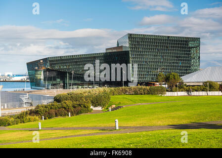 Harpa Concert Hall and Conference Centre, Reykjavik, Island, polare Regionen Stockfoto