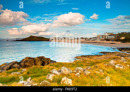 Porthmeor Beach, Insel, St. Ives, Cornwall, England, Vereinigtes Königreich, Europa Stockfoto