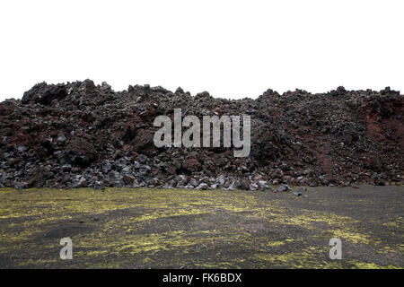 Island, Landschaft mit Multi farbige Lava in den Boden Stockfoto