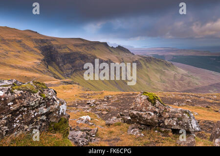 Trotternish Bergkette auf der Isle Of Skye, innere Hebriden, Schottland, Vereinigtes Königreich, Europa Stockfoto