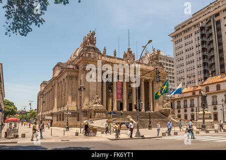 Der stattliche Tiradentes Palast beherbergt den Sitz der gesetzgebenden Versammlung in Rio De Janeiro, Brasilien Stockfoto