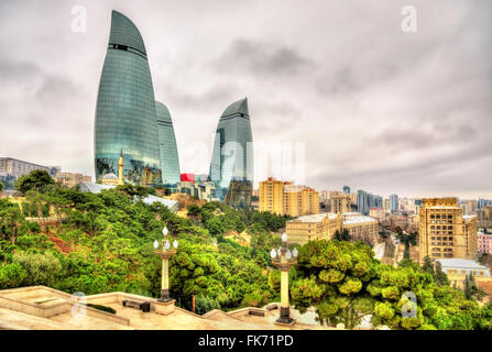 Das Stadtzentrum von Baku Stockfoto