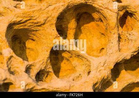 Details der Felsen am Strand von Elgol, Isle Of Skye, Highlands, Schottland, Vereinigtes Königreich Stockfoto