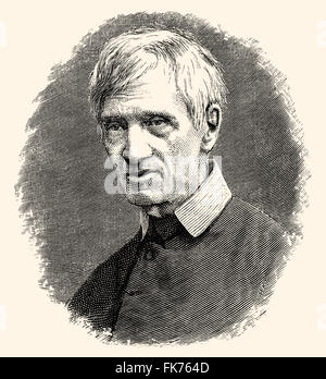 John Henry Cardinal Newman, Kleruskongregation Orat., 1801-1890, eine wichtige Figur in der religiösen Geschichte Englands im 19. Jahrhundert Stockfoto