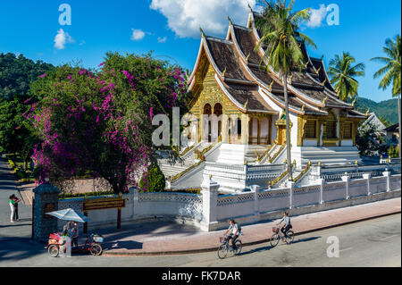 Asien. Süd-Ost-Asien. Laos. Provinz von Luang Prabang, Stadt Luang Prabang, Royal Palace National Museum, Wat Ho Pha Bang. Stockfoto