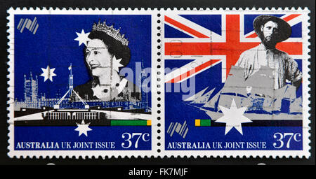 Australien - ca. 1988: Briefmarken gedruckt in Australien gewidmet Bicentennial Australien, ca. 1988 Stockfoto