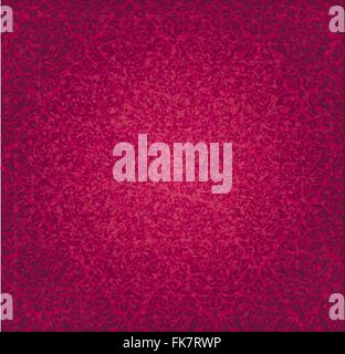 Rote Vintage Musterdesign Grunge floraler Hintergrund-design Stock Vektor