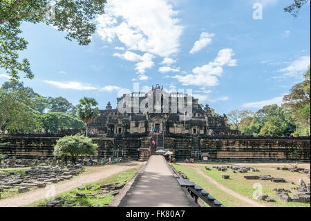 Eintrag von Angkor Baphuon, ein langer Weg Stockfoto