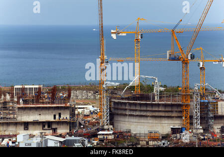Bau von Atomkraftwerk Angra 3 in Itaorna Beach Stockfoto