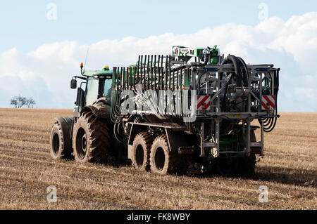 Deutsch hergestellt Vogelsang Gülle sprayer Stockfoto