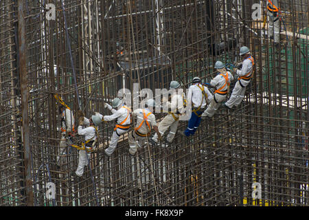 Bau des Wasserkraftwerks Belo Monte Stockfoto