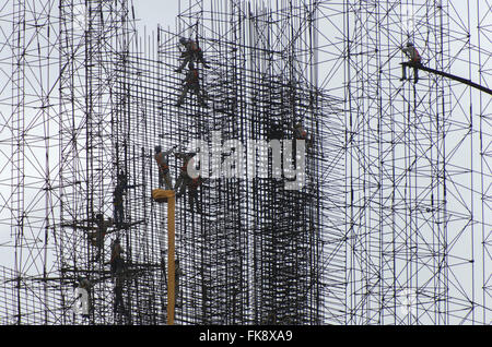 Bau des Wasserkraftwerks Belo Monte Stockfoto