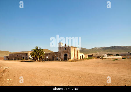 Cortijo del Fraile, Bauernhaus wo aufgetreten ist die Tatsache, die das Buch Blut Hochzeiten von Federico Garcia Lorca inspiriert Stockfoto