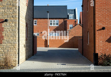 Neubau Haus. Bicester, Oxfordshire, England Stockfoto