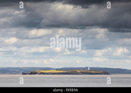 Wohnung-Holm-Insel im Bristol Channel, UK Stockfoto