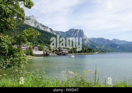 3 Seen Tour: See Grundlsee, Toplitzsee See Aussee Stockfoto