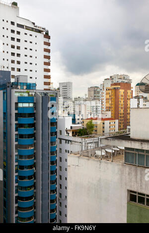 Beton-Dschungel - Blöcke groß Wohn in Sao Paulo, Brasilien Stockfoto