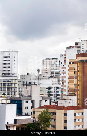 Beton-Dschungel - Blöcke groß Wohn in Sao Paulo, Brasilien Stockfoto