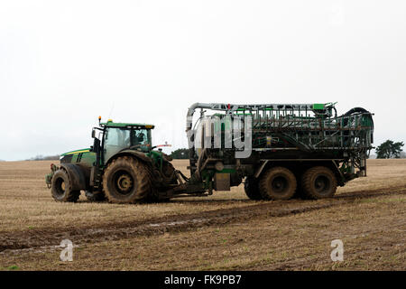 Vogelsang Gülle sprayer Stockfoto