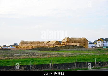 Bau des großen Wohnkomplex Stockfoto