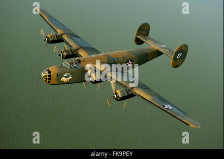 Konsolidierte B-24 WWII Bomber Flugzeug Stockfoto