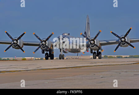 Boeing b-29 Bomber, WWII Flugzeug Stockfoto