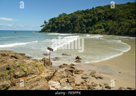 Jeribucacu Strand - Kakao-Küste Stockfoto