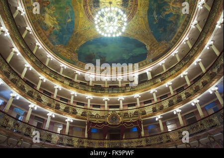 Innenansicht des Teatro Amazonas - gebaut im Jahre 1896 während des Kautschuk-Zyklus Stockfoto