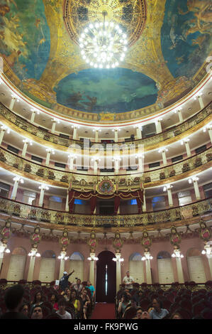 Innenansicht des Teatro Amazonas - gebaut im Jahre 1896 während des Kautschuk-Zyklus Stockfoto