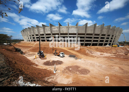 Reform im Estadio Andelsbuch Magalhaes Pinto - bekannt als Mineirão in Belo Horizonte Stockfoto