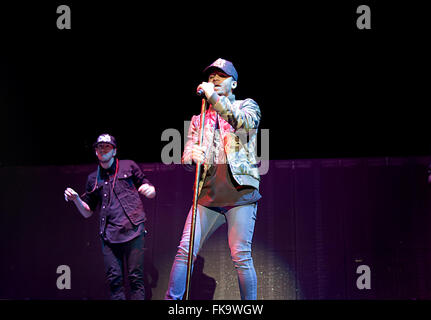 Aston Merrygold führt bei Manchester Arena Featuring: Aston Merrygold wo: Manchester, Vereinigtes Königreich bei: 4. Februar 2016 Stockfoto