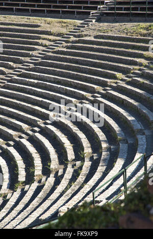Teatro Antico di Taormina - griechische Theater gebaut Jahrhundert v. Chr. Stockfoto