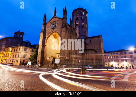 Basilica di Sant'Antonino in Piacenza Stockfoto