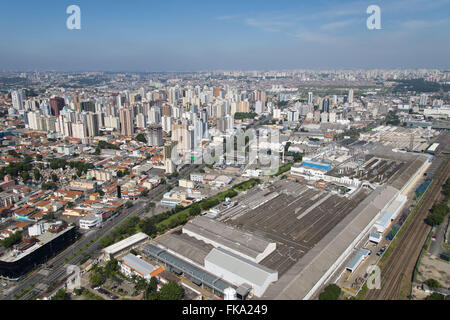 Luftaufnahme der Umgebung: Avenida Goias vor allem General Motors produziert Stockfoto