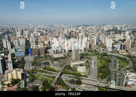 Luftaufnahme von Paco kommunale städtische Theater von St. Andre im Praça IV Centenario Stockfoto