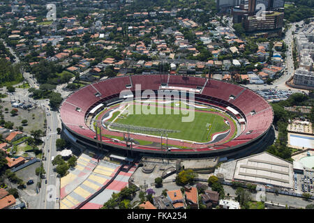 Luftaufnahme des Estadio Cicero Pompeu de Toledo - bekannt als Estadio Morumbi Stockfoto