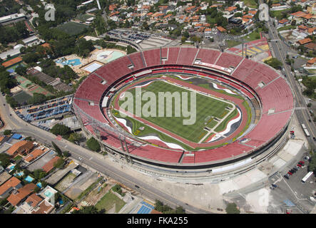 Luftaufnahme des Estadio Cicero Pompeu de Toledo - bekannt als Estadio Morumbi Stockfoto